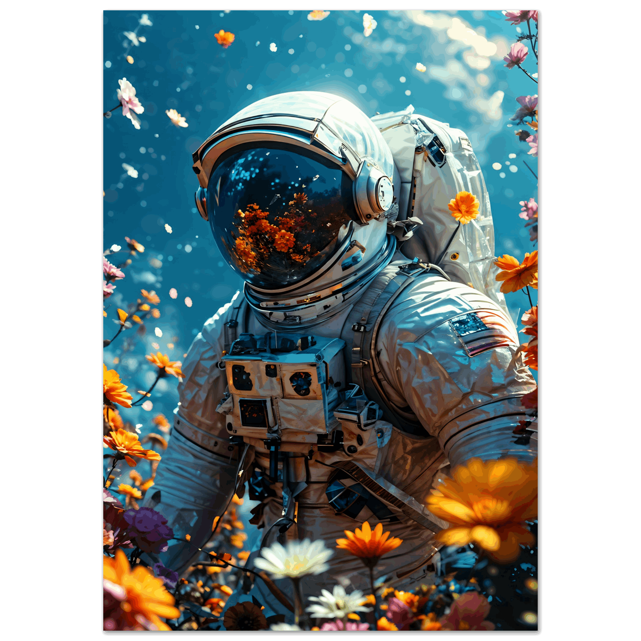 Astronaut Flowers, Wall Art, Poster – Arty Images Posters & Prints